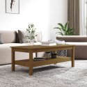 STOLIK KAWOWY MIODOWY BRĄZ 110X50X40CM LITE DREWNO SOSNOWE