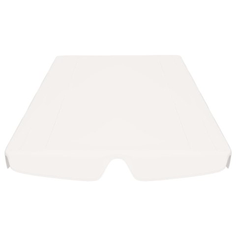 ZADASZENIE DO HUŚTAWKI OGRODOWEJ BIAŁE 150/130X105/70CM