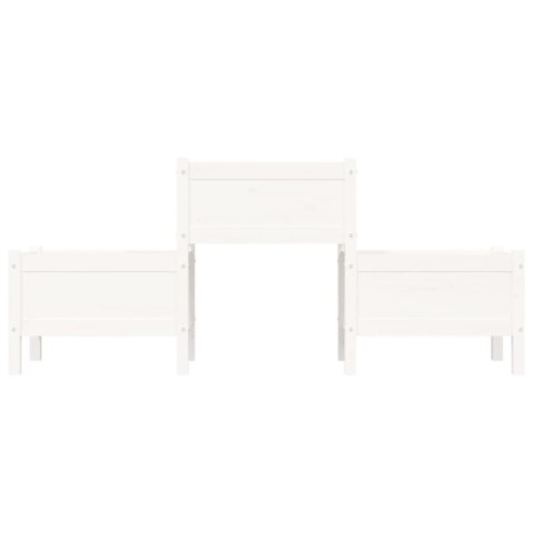 DONICA BIAŁA 178,5X44X75CM LITE DREWNO SOSNOWE