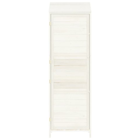 SZOPA OGRODOWA BIAŁA 55X52X174,5CM LITE DREWNO JODŁOWE