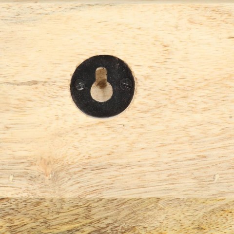 WIESZAK ŚCIENNY NA PŁASZCZE 60X15X20CM LITE DREWNO MANGO