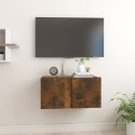 WISZĄCA SZAFKA POD TV PRZYDYMIONY DĄB 60X30X30CM