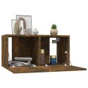 WISZĄCA SZAFKA POD TV PRZYDYMIONY DĄB 60X30X30CM