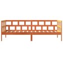 ŁÓŻKO DZIENNE WOSKOWY BRĄZ 80X200CM LITE DREWNO SOSNOWE