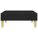 PODNÓŻEK CZARNY 77X55X31CM TAPICEROWANY TKANINĄ