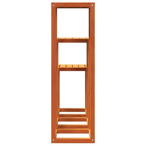 STOJAKI NA ROŚLINY 3 SZT. WOSKOWY BRĄZ LITE DREWNO SOSNOWE