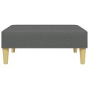 PODNÓŻEK CIEMNOSZARY 77X55X31CM TAPICEROWANY TKANINĄ