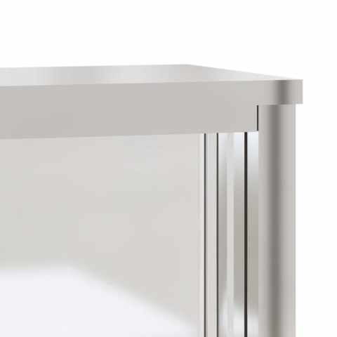 WISZĄCA SZAFKA KUCHENNA Z DRZWIAMI PRZESUWNYMI STAL NIERDZEWNA