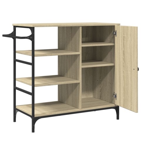 WÓZEK KUCHENNY BAROWY DĄB SONOMA 87,5X38,5X84,5CM