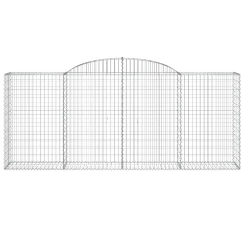 KOSZE GABIONOWE 17 SZT 300X50X120/140CM GALWANIZOWANE ŻELAZO