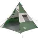 NAMIOT KEMPINGOWY 7-OS. ZIELONY 350X350X280CM TAFTA 185T