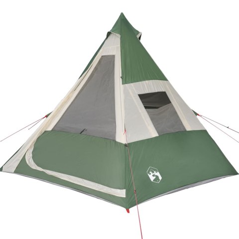 NAMIOT KEMPINGOWY 7-OS. ZIELONY 350X350X280CM TAFTA 185T