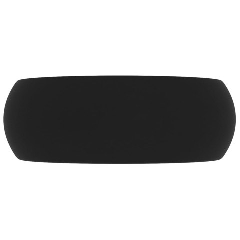LUKSUSOWA OKRĄGŁA UMYWALKA MATOWA CZERŃ 40X15CM CERAMICZNA