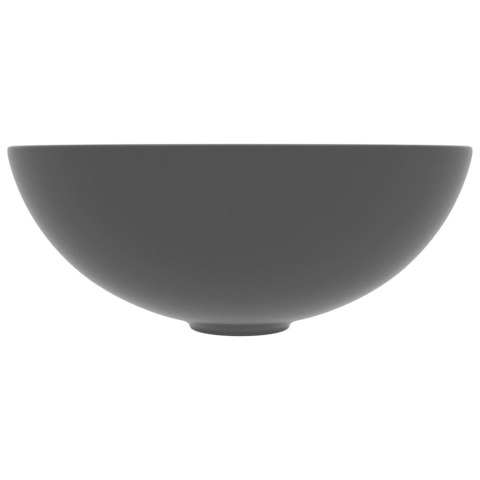 UMYWALKA ŁAZIENKOWA CERAMICZNA JASNOSZARA OKRĄGŁA