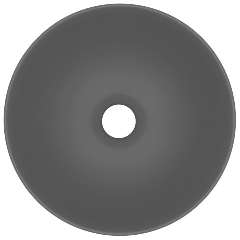 UMYWALKA ŁAZIENKOWA CERAMICZNA JASNOSZARA OKRĄGŁA