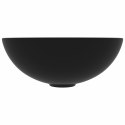 UMYWALKA ŁAZIENKOWA CERAMICZNA MATOWA CZERŃ OKRĄGŁA