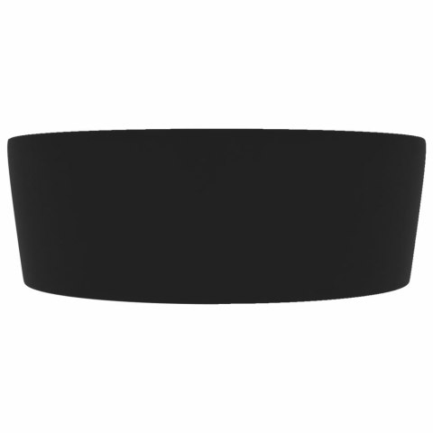 UMYWALKA Z PRZELEWEM MATOWA CZERŃ 36X13CM CERAMICZNA