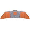 NAMIOT 12-OS. SZARO-POMARAŃCZOWY 840X720X200CM TAFTA 185T