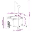 PRZYCZEPKA ROWEROWA CZARNO-ZIELONA 30KG ŻELAZO