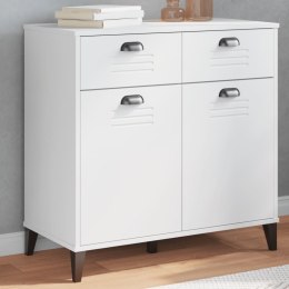SZAFKA VIKEN BIAŁA 80X40X80CM LITE DREWNO SOSNOWE