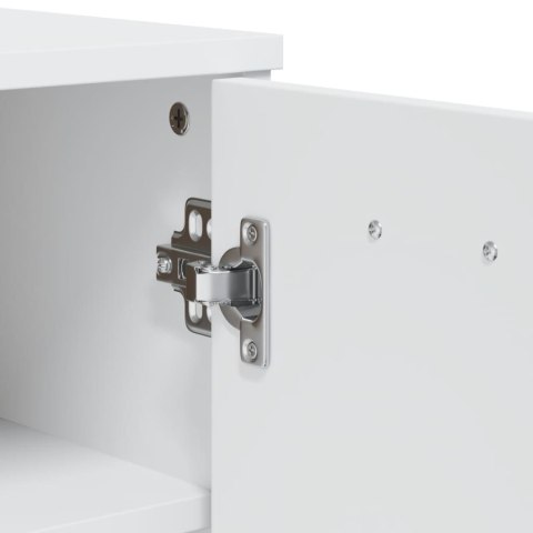 SZAFKA NA BUTY VIKEN BIAŁA LITE DREWNO SOSNOWE