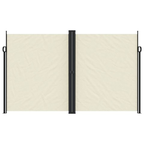 MARKIZA ZWIJANA BOCZNA NA TARAS BALKON PATIO KREMOWA 200X600CM