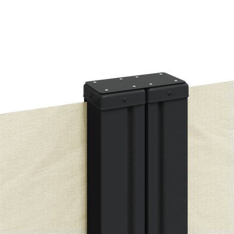 MARKIZA ZWIJANA BOCZNA NA TARAS BALKON PATIO KREMOWA 200X600CM