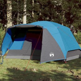 NAMIOT KEMPINGOWY 4-OS. NIEBIESKI 350X280X155CM TAFTA 190T