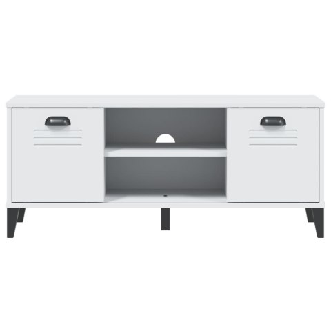 ŁAWKA NA BUTY VIKEN BIAŁA 106X35X45CM LITE DREWNO SOSNOWE