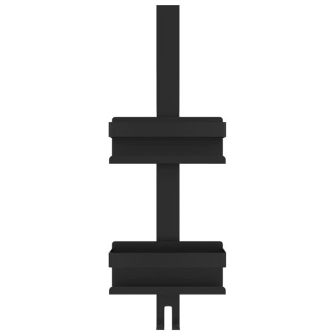 ORGANIZER PRYSZNICOWY POD PRYSZNIC WISZĄCY CZARNY MAT STAL NIERDZEWNA 304