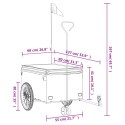 PRZYCZEPKA ROWEROWA CZARNO-CZERWONA 45KG ŻELAZO