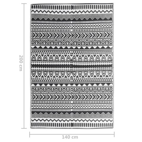 DYWAN ZEWNĘTRZNY CZARNY 140X 200CM PP