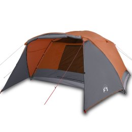 NAMIOT 4-OS. SZARO-POMARAŃCZOWY 350X280X155CM TAFTA 190T