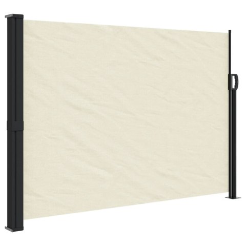 MARKIZA ZWIJANA BOCZNA NA TARAS BALKON PATIO KREMOWA 140X600CM