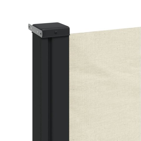 MARKIZA ZWIJANA BOCZNA NA TARAS BALKON PATIO KREMOWA 140X600CM