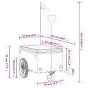 PRZYCZEPKA ROWEROWA CZARNO-CZERWONA 30KG ŻELAZO