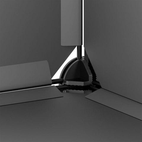 KLATKA DLA MAŁYCH ZWIERZĄT CZARNA 142X74X93CM PP I STAL