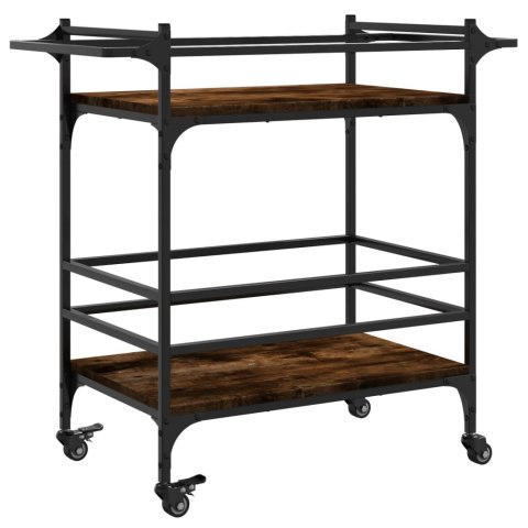 WÓZEK KUCHENNY PRZYDYMIONY DĄB 82X40X78,5CM