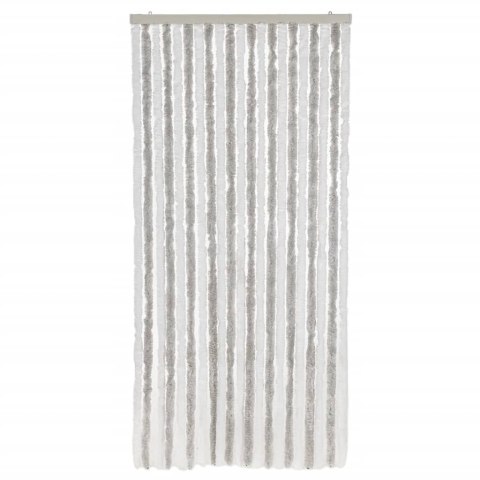 ZASŁONA PRZECIWKO OWADOM JASNOSZARO-BIAŁA 100X200CM SZENIL