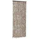 ZASŁONA PRZECIWKO OWADOM TAUPE I BIEL 100X200CM SZENIL