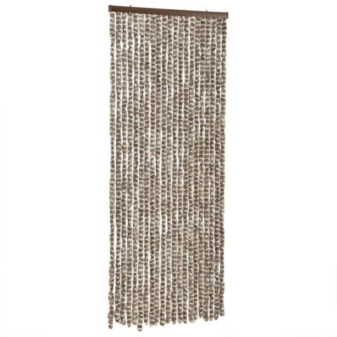 ZASŁONA PRZECIWKO OWADOM TAUPE I BIEL 100X200CM SZENIL