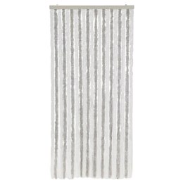 ZASŁONA PRZECIWKO OWADOM JASNOSZARO-BIAŁA 90X200CM SZENIL