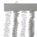 ZASŁONA PRZECIWKO OWADOM JASNOSZARO-BIAŁA 100X220CM SZENIL
