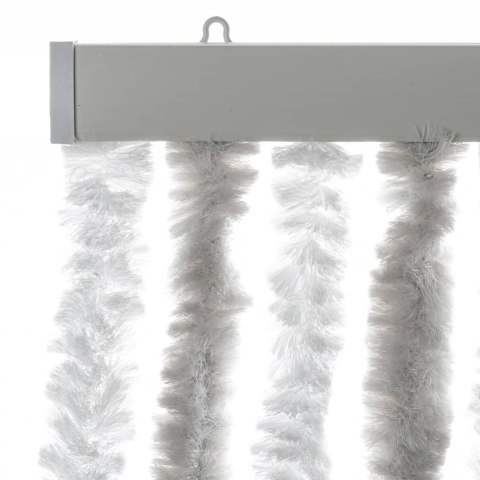 ZASŁONA PRZECIWKO OWADOM JASNOSZARO-BIAŁA 90X220CM SZENIL