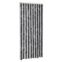 ZASŁONA PRZECIWKO OWADOM SZARO-CZARNA 90X220CM SZENILOWA