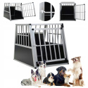 TRANSPORTER DLA PSA ZWIERZĄT ALUMINIOWA KLATKA 65X91X69,5CM