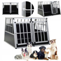 TRANSPORTER DLA PSA ZWIERZĄT ALUMINIOWA KLATKA 94X88X69CM
