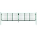 BRAMA OGRODZENIOWA Z SIATKI STALOWA 400X 75CM ZIELONA