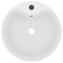 UMYWALKA Z PRZELEWEM MATOWA BIEL 36X13CM CERAMICZNA