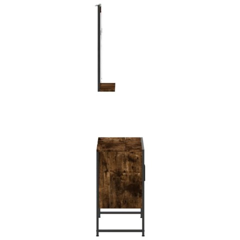 2-CZĘŚCIOWY ZESTAW SZAFEK ŁAZIENKOWYCH PRZYDYMIONY DĄB